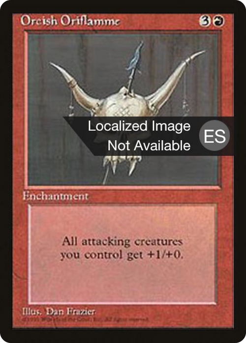 Orcish Oriflamme (4BB-) - Fourth Edition Foreign Black Border