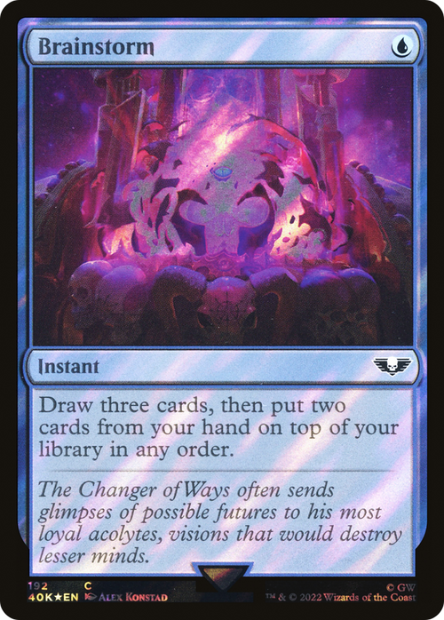 Brainstorm (Surge Foil) (40K-192) - Warhammer 40,000 Commander Foil