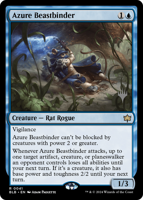 Azure Beastbinder (PPBLB-041) - Bloomburrow Promos