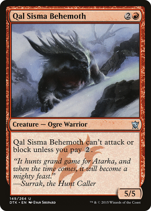 Qal Sisma Behemoth (DTK-149) - Dragons of Tarkir Foil