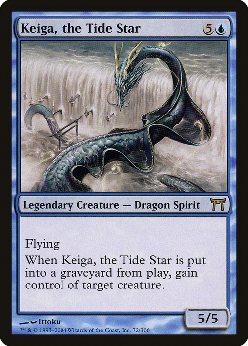 Keiga, the Tide Star (CHK-072) - Champions of Kamigawa Foil