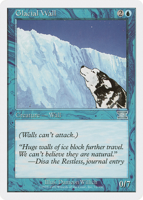 Glacial Wall (6ED-072) - Classic Sixth Edition