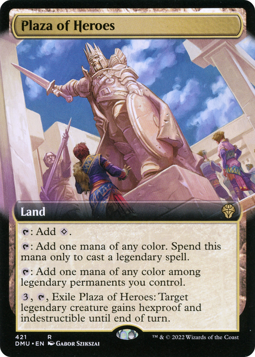Plaza of Heroes (Extended Art) (DMU-421) - Dominaria United: (Extended Art)