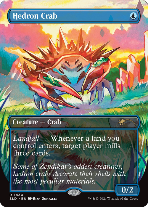 Hedron Crab (SLD-1430) - Secret Lair Drop (Borderless) Foil