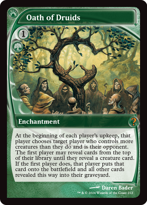 Oath of Druids (Future Sight) (MB2-212) - Mystery Booster 2
