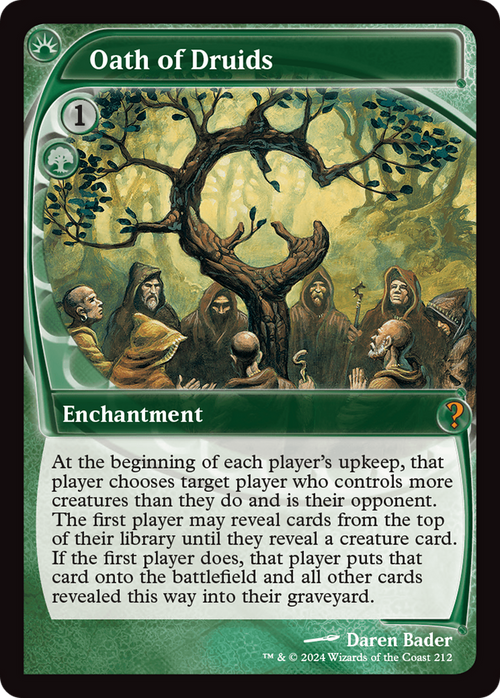 Oath of Druids (Future Sight) (MB2-212) - Mystery Booster 2 Foil