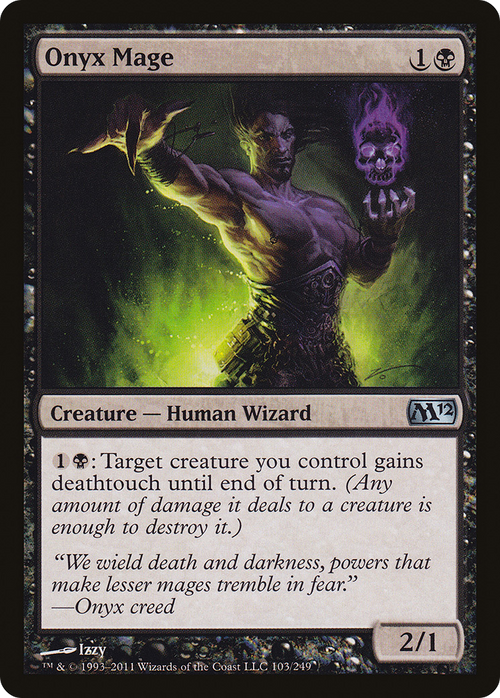 Onyx Mage (M12-103) - Magic 2012 Foil