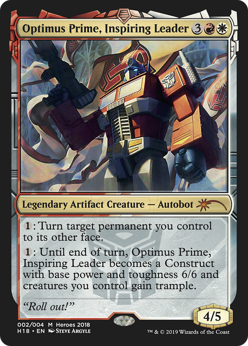 Optimus Prime, Inspiring Leader (UMP-002) - 2018 Heroes of the Realm