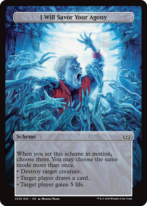 I Will Savor Your Agony (Full Art) (A:DSC-338) - Duskmourn: House of Horror Commander