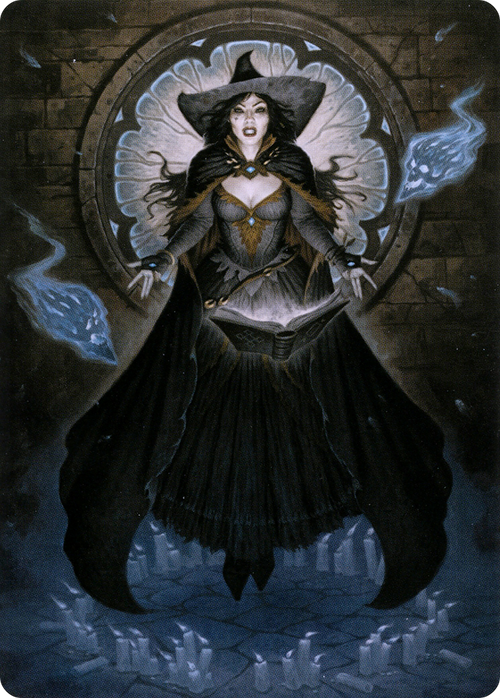 Tasha, the Witch Queen // Tasha, the Witch Queen (ACLB-076) - Battle for Baldur's Gate Art Series (Borderless) Foil