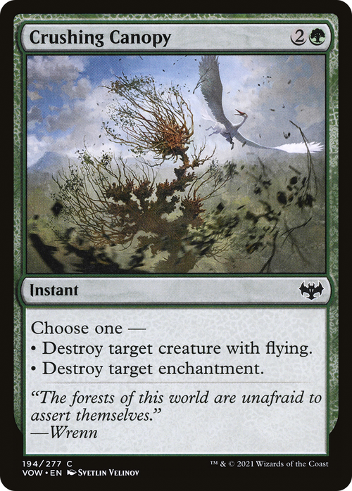 Crushing Canopy (VOW-194) - Innistrad: Crimson Vow Foil