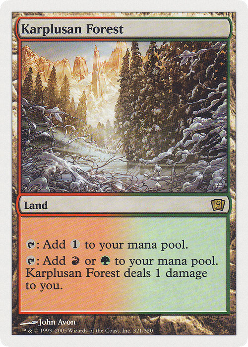Karplusan Forest (9ED-321) - 9th Edition Foil
