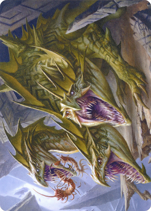 Grakmaw, Skyclave Ravager // Grakmaw, Skyclave Ravager (AZNR-076) - Zendikar Rising Art Series (Borderless) Foil