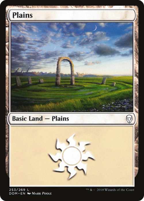 Plains (253) (DOM-253) - Dominaria Foil