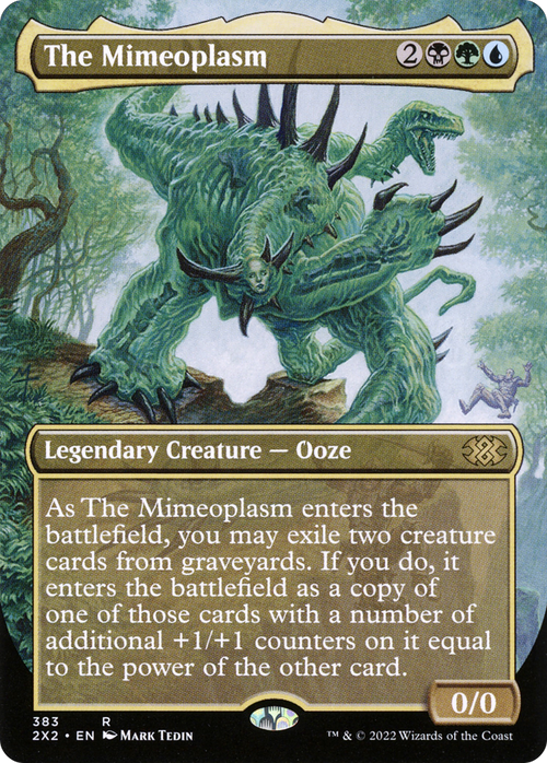The Mimeoplasm (Borderless) (2X2-383) - Double Masters 2022 Foil