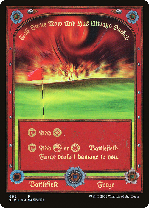Plains // Battlefield Forge (SLD-669) - Secret Lair Drop Foil