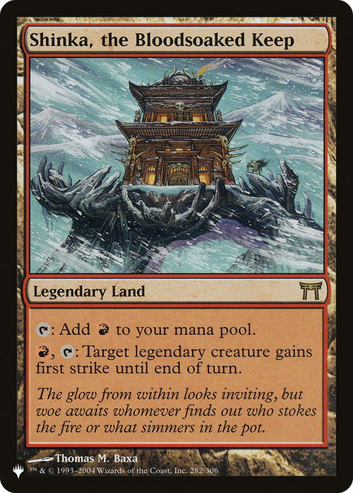 Shinka, the Bloodsoaked Keep (LIST-282/306) - The List