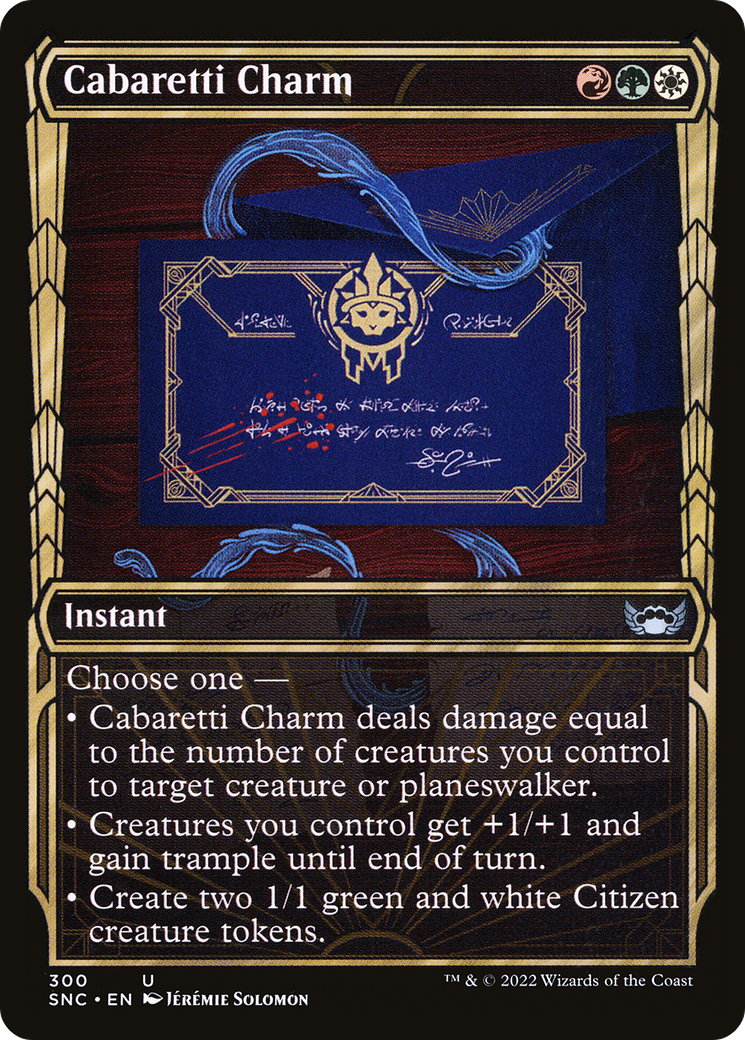 Cabaretti Charm (Showcase) (SNC-300) - Streets of New Capenna: (Showcase) Foil
