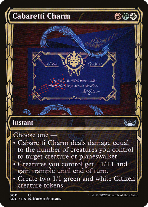 Cabaretti Charm (Showcase) (SNC-300) - Streets of New Capenna: (Showcase) Foil