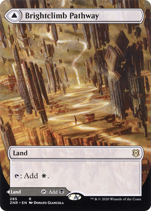 Brightclimb Pathway (Borderless) (ZNR-285) - Zendikar Rising: (Showcase) Foil