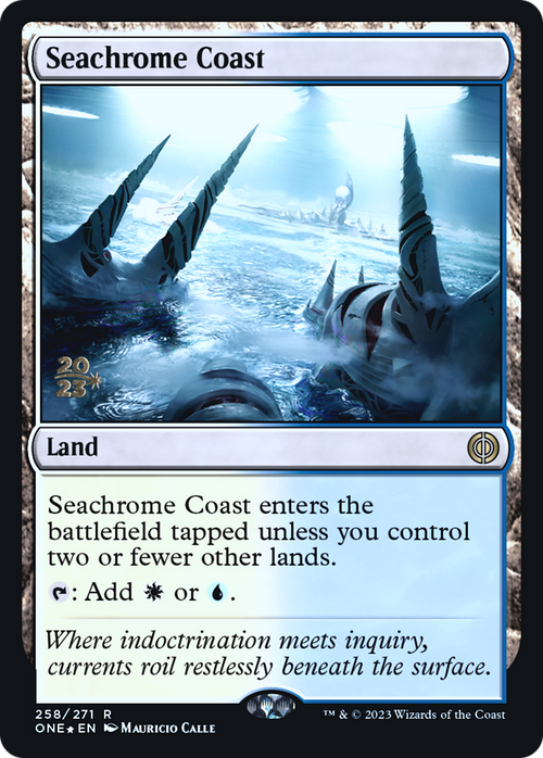 Seachrome Coast (PRE-258) - Phyrexia: All Will Be One Promos Foil
