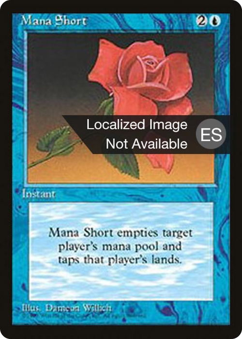 Mana Short (4BB-) - Fourth Edition Foreign Black Border