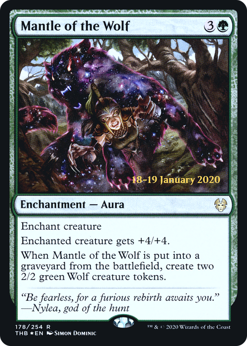 Mantle of the Wolf (PRE-178S) - Theros Beyond Death Promos Foil