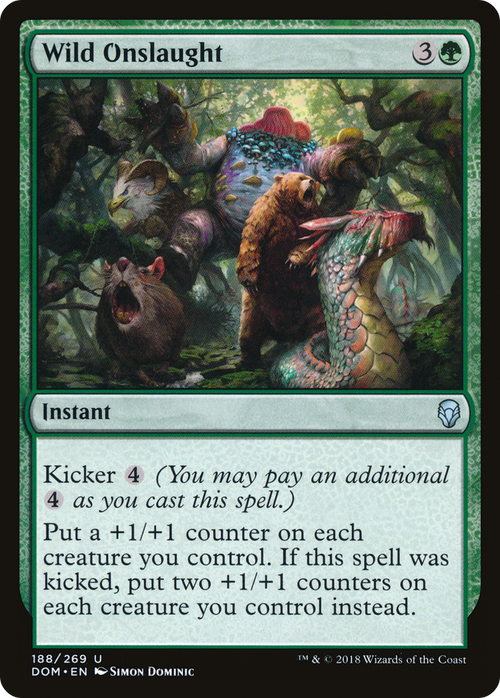 Wild Onslaught (DOM-188) - Dominaria Foil