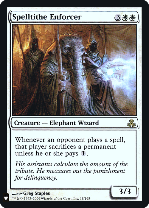 Spelltithe Enforcer (LIST-018) - The List Foil