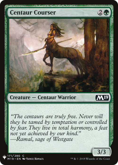 Centaur Courser (LIST-M19-171) - The List