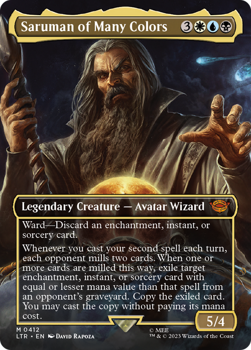 Saruman of Many Colors (Borderless) (LTR-412) - The Lord of the Rings: Tales of Middle-earth