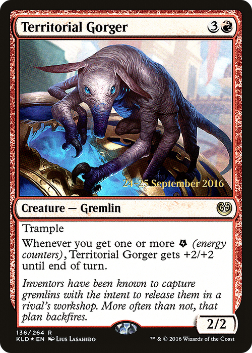 Territorial Gorger (PRE-136S) - Kaladesh Promos Foil