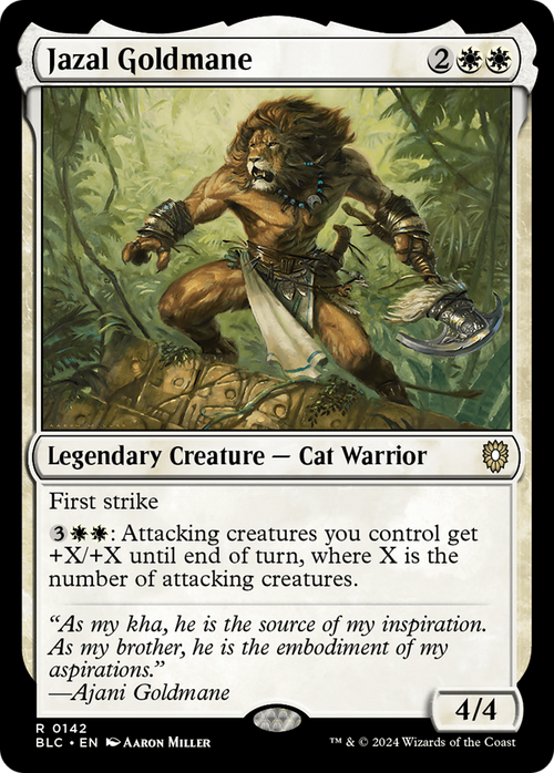 Jazal Goldmane (BLC-142) - Bloomburrow Commander