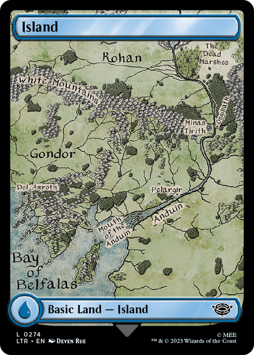 Island (0274) (LTR-274) - The Lord of the Rings: Tales of Middle-earth Foil