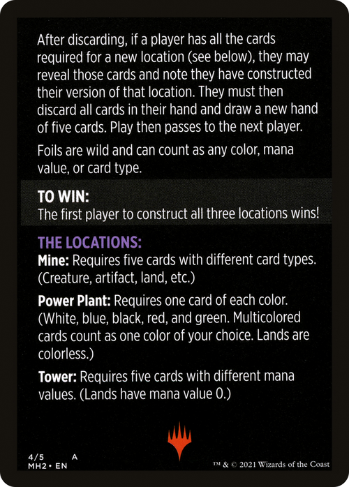 Urza's Blueprints (minigame) // Urza's Blueprints (cont'd) (MMH2-004) - Modern Horizons 2 Minigames Foil