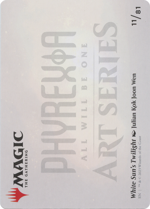 White Sun's Twilight // White Sun's Twilight (AONE-011) - Phyrexia: All Will Be One Art Series (Borderless)