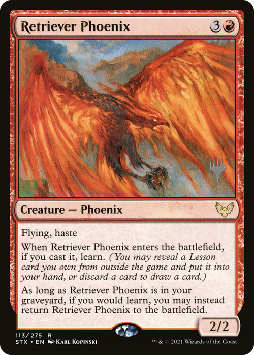 Retriever Phoenix (PPSTX-113P) - Strixhaven: School of Mages Promos