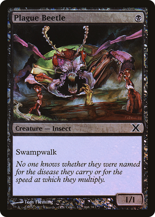 Plague Beetle (10E-168★) - Tenth Edition Foil