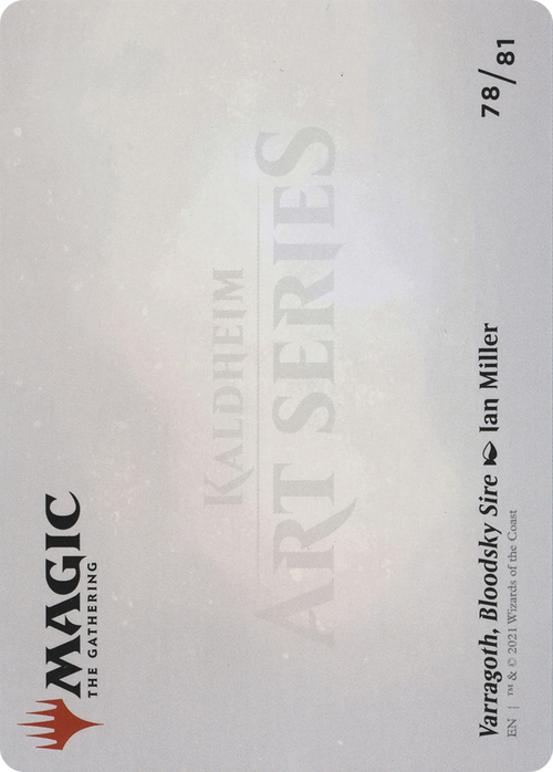 Varragoth, Bloodsky Sire // Varragoth, Bloodsky Sire (ASKHM-078) - Art Series: Kaldheim (Borderless) Foil