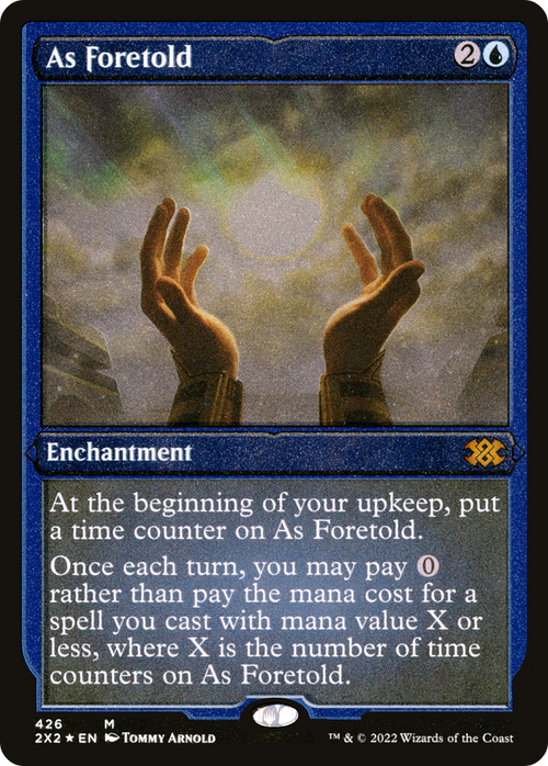 As Foretold (Foil Etched) (2X2-426) - Double Masters 2022 Foil