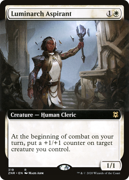 Luminarch Aspirant (Extended Art) (ZNR-319) - Zendikar Rising: (Extended Art) Foil
