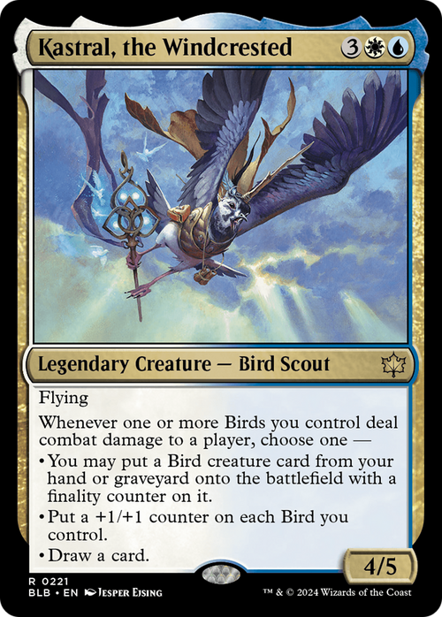 Kastral, the Windcrested (BLB-221) - Bloomburrow Foil