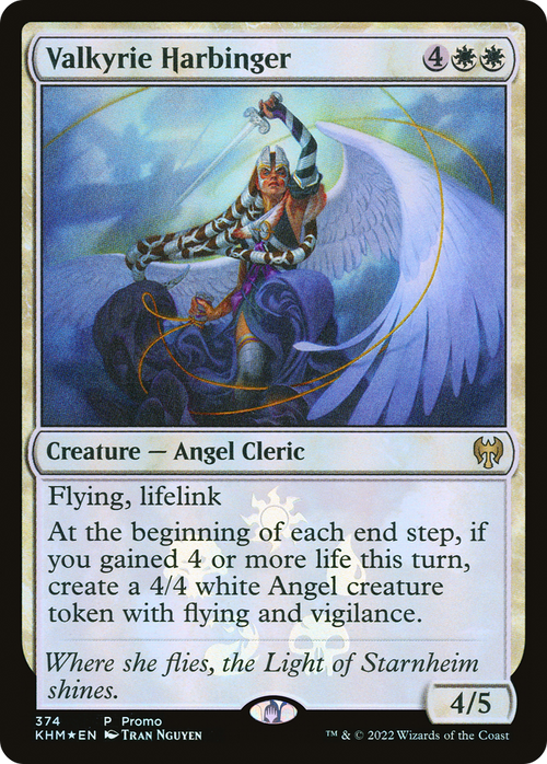 Valkyrie Harbinger (MEDIA-374) - Kaldheim Promos Foil