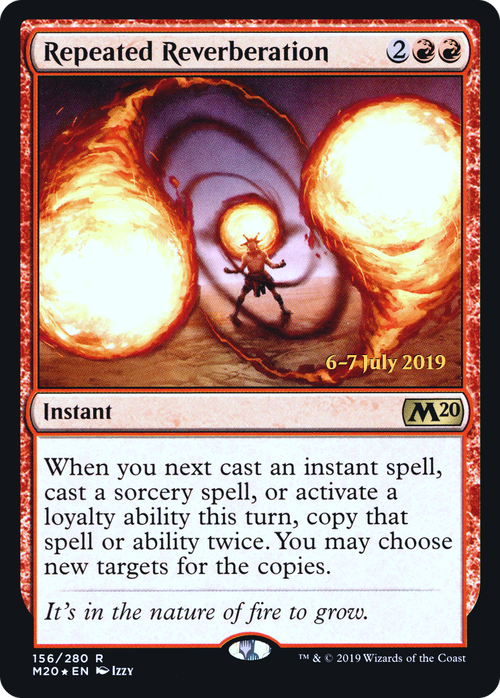Repeated Reverberation (PRE-156S) - Core Set 2020 Promos Foil