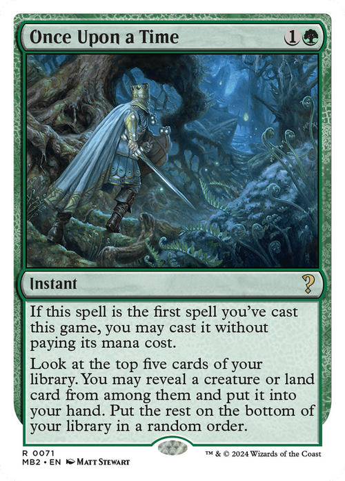 Once Upon a Time (White Border) (MB2-071) - Mystery Booster 2