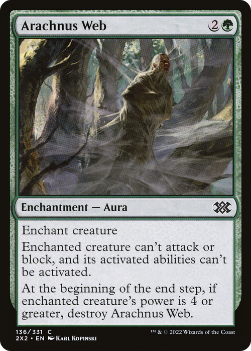 Arachnus Web (2X2-136) - Double Masters 2022 Foil