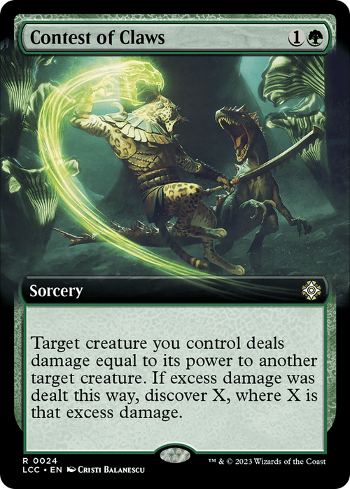 Contest of Claws (Extended Art) (LCC-024) - The Lost Caverns of Ixalan Commander: (Extended Art)