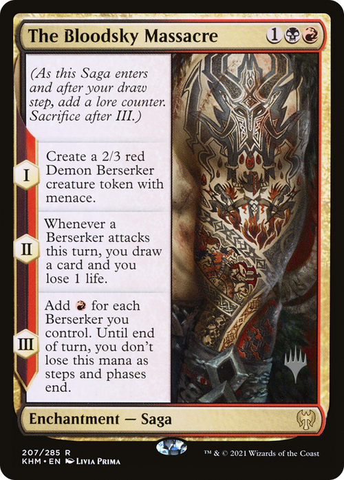 The Bloodsky Massacre (PPKHM-207) - Kaldheim Promos Foil