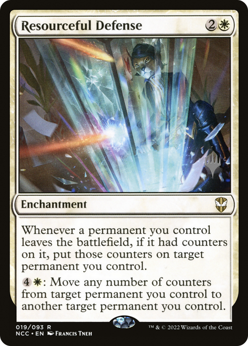 Resourceful Defense (PPSNC-019) - New Capenna Commander Promos Foil