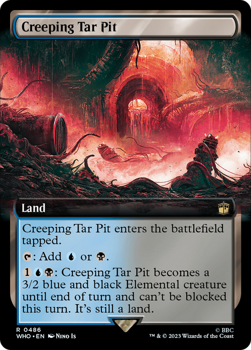 Creeping Tar Pit (Extended Art) (WHO-486) - Doctor Who: (Extended Art) Foil
